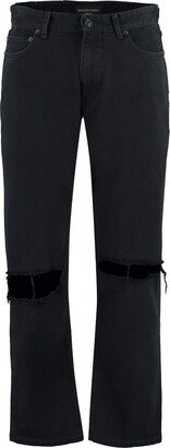 5-pocket Straight-leg Jeans-BJ