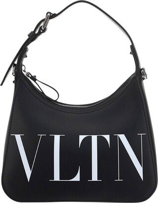 Logo Printed Hobo Bag