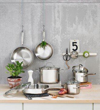 Classic Stainless Steel 10-Pc. Cookware Set