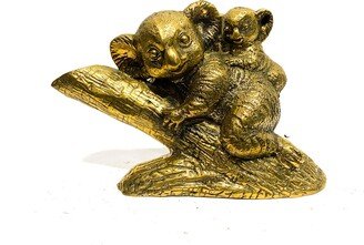 Koala Brass Figurine, Christmas Gift, Gift Ornament, Mother & Child Koala, Holiday Decor, Gifts For Him, Gifts Her