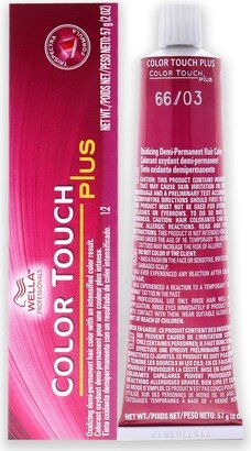 Color Touch Plus Demi-Permanent Color - 66 03 Intense Dark Blonde-Natural Gold For Unisex 2 oz Hair Color