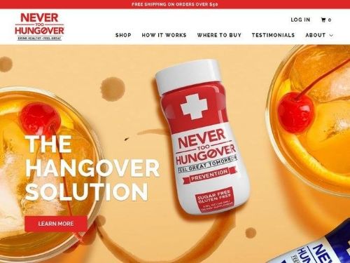 Never Too Hungover Promo Codes & Coupons