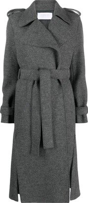 Belted Double-Breasted Virgin Wool Coat