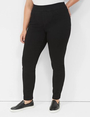 High-Rise Sateen Pull-On Jegging-AB