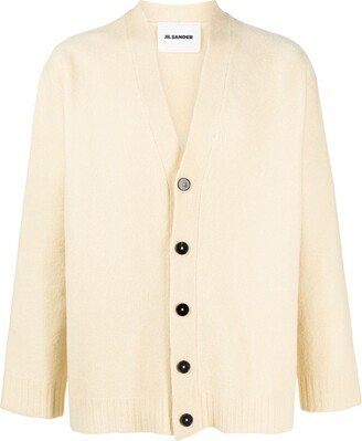 V-neck wool cardigan-AM