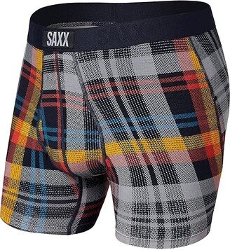 SAXX UNDERWEAR Ultra Boxer Brief Fly (Multi Free Fall Plaid) Men's Underwear