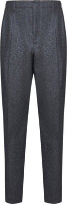 Tapered-Leg Cropped Trousers-AB