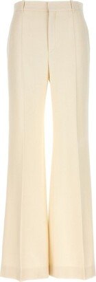 Wool and silk trousers