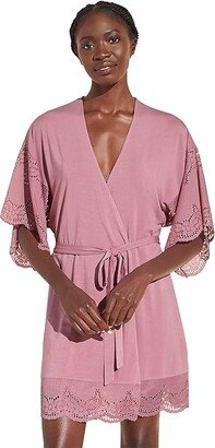 Beatrix - The Full Lace Robe (Foxglove) Women's Robe