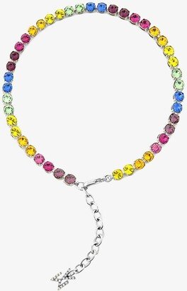 Multicoloured Crystal Tennis Anklet