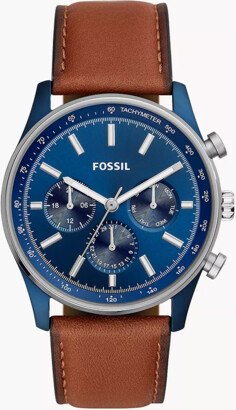 Fossil Outlet Sullivan Multifunction Brown Leather Watch jewelry