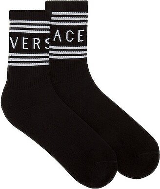 Athletic Socks in Black-AA