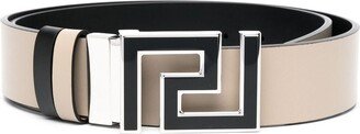 Greca leather belt