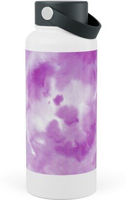 Photo Water Bottles: Watercolor Texture - Purple Stainless Steel Wide Mouth Water Bottle, 30Oz, Wide Mouth, Purple