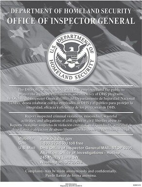 ComplyRight Department of Homeland Security Fraud Hotline Poster (E3260)