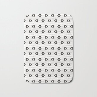 Tiles of Penang - Black and white Bath Mat