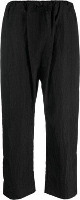 Pahur belted straight-leg trousers