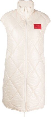 Quilted Logo-Patch Gilet-AA