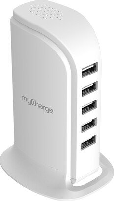 Deluxe 5-USB Charging Hub White