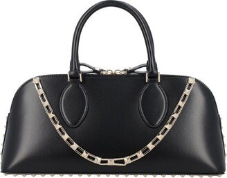 Rockstud Calfskin Handbag