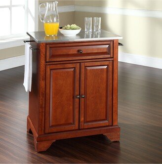 Lafayette Stainless Steel Top Portable Kitchen Island