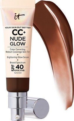 CC+ Nude Glow Lightweight Foundation + Glow Serum with SPF 40 and Niacinamide