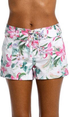 Floral Print Cover-Up Shorts