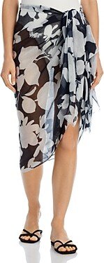 Moon Flower Sarong Swim Cover-Up