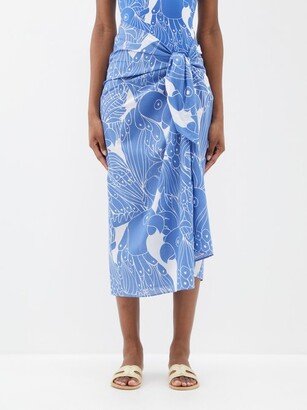 Daniel Perroquet-print Cotton Sarong