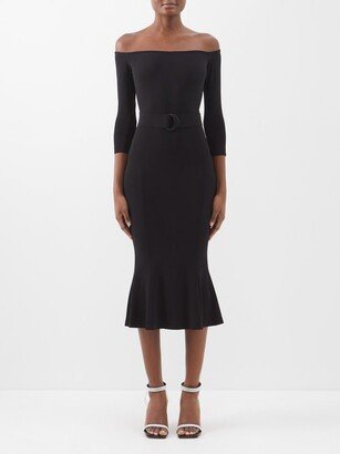 Off-the-shoulder Stretch-jersey Midi Dress