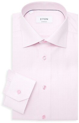 Contemporary-Fit Textured Solid Dress Shirt