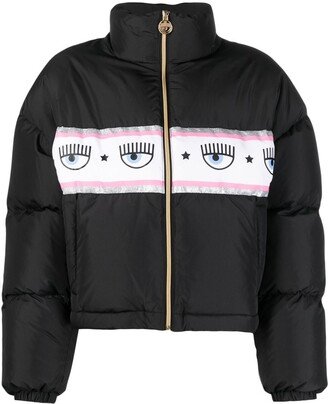 Logo-Print Puffer Jacket-AG