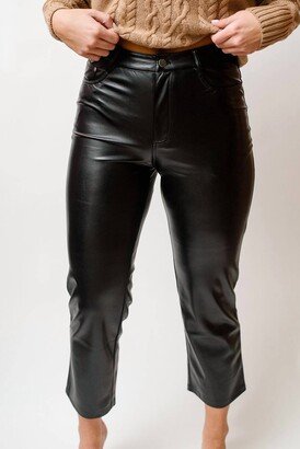 Hanie Vegan Leather Pant In Black