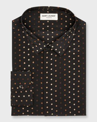 Men's Yves Gradient Dots Dress Shirt