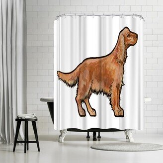 71 x 74 Shower Curtain, Golden Cocker by Sally Pattrick