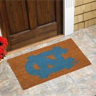 Memory Company North Carolina Tar Heels Logo 20'' x 30'' Coir Doormat