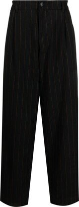 Family First Pleated Pinstripe Drop-Crotch Trousers