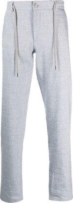 Drawstring Wool-Linen Trousers