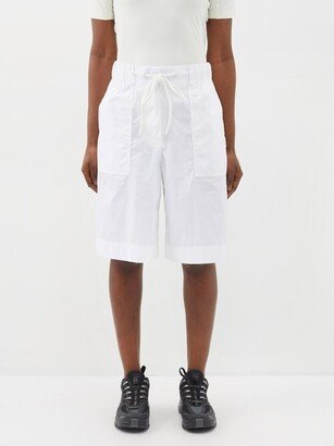 Drawstring Cotton-blend Poplin Shorts