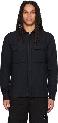 Black Garment-Dyed Shirt