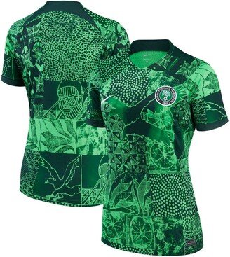 Women's Green Nigeria National Team 2022/23 Home Breathe Stadium Replica Blank Jersey-AA