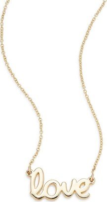 Saks Fifth Avenue Made in Italy Saks Fifth Avenue Women's 14K Yellow Gold Love Necklace