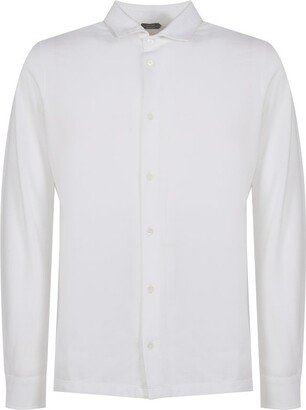 Long-Sleeved Button-Down Shirt-AA