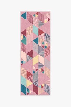 Triangle Pink Rug