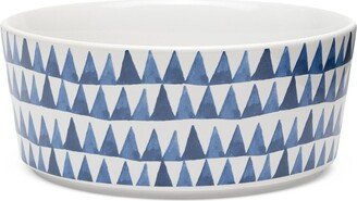 Shibori Printed Dog Bowl - Medium