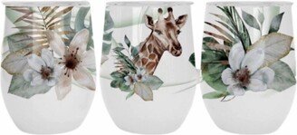 Giraffe Stemless Wine Glass