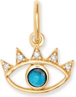 Bright Eye Charm In 18k Gold Vermeil