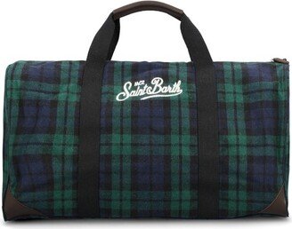 Logo Embroidered Zip-Up Holdall Bag