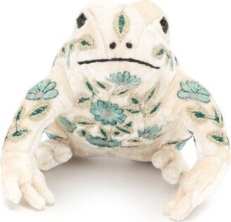 Embroidered Frog Soft Toy