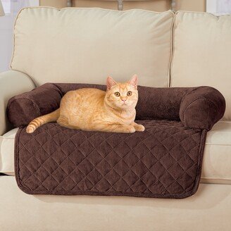 Collections Etc Pet Bolster Furniture Protector with Padded Headrest - Small